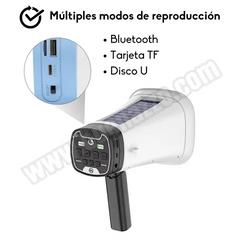 Megáfono Con Panel Solar