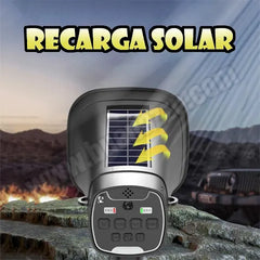 Megáfono Con Panel Solar