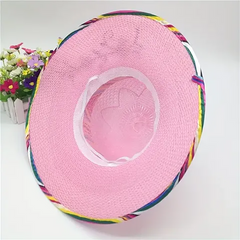 Sombrero de sol con lazo para mujer
