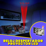 Reloj Despertador Proyector LED