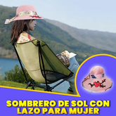 Sombrero de sol con lazo para mujer