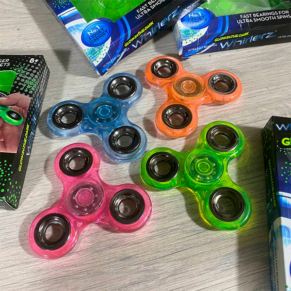 Fidget Spinner Brilla en la Oscuridad (Set de 6 pzas.)