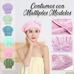 Pack de Bata + Gorra de Baño de Secado Rápido