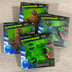 Fidget Spinner Brilla en la Oscuridad (Set de 6 pzas.)