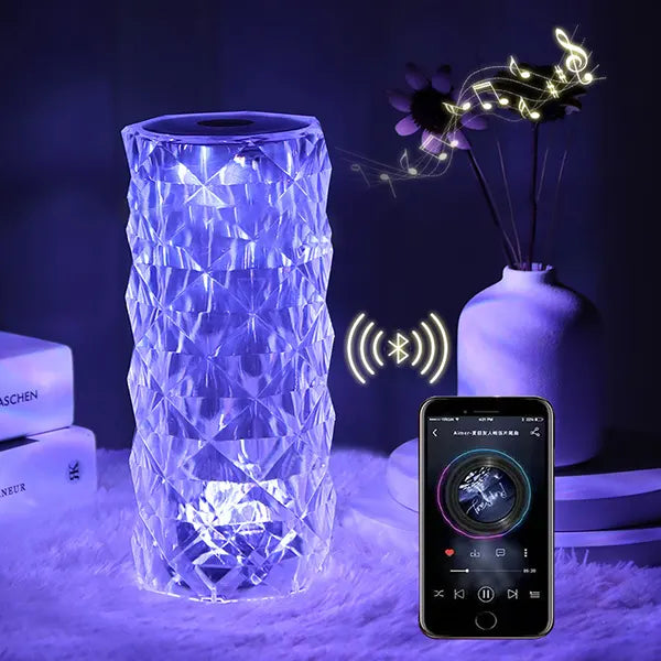 Lámpara de cristal con bluetooth