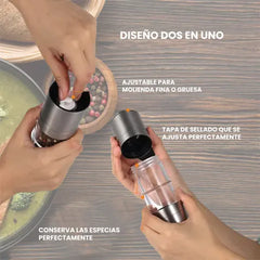 Moledor de especias 2 en 1