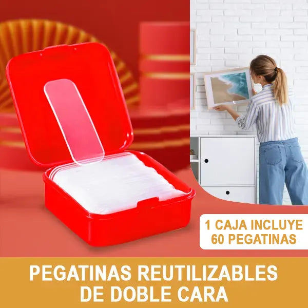 Pegatinas Reutilizables de Doble Cara