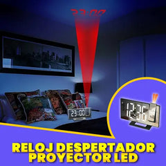 Reloj Despertador Proyector LED