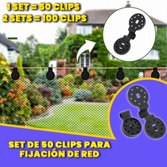 Set de 50 Clips para Fijación de Red